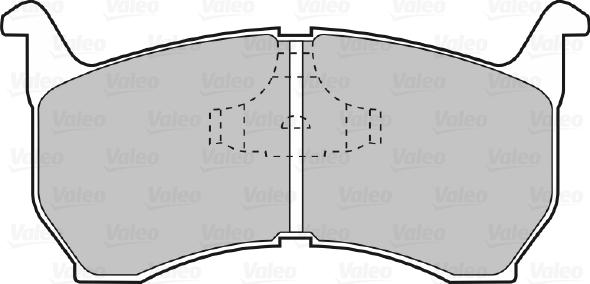 Valeo 598239 - Комплект спирачно феродо, дискови спирачки vvparts.bg