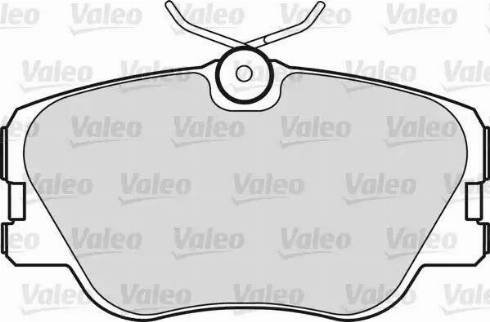 Valeo 598225 - Комплект спирачно феродо, дискови спирачки vvparts.bg