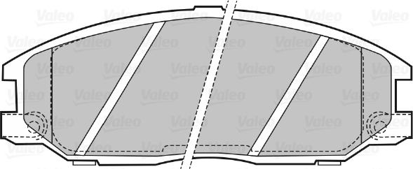 Valeo 598759 - Комплект спирачно феродо, дискови спирачки vvparts.bg