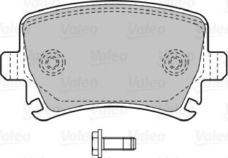 Valeo 598752 - Комплект спирачно феродо, дискови спирачки vvparts.bg