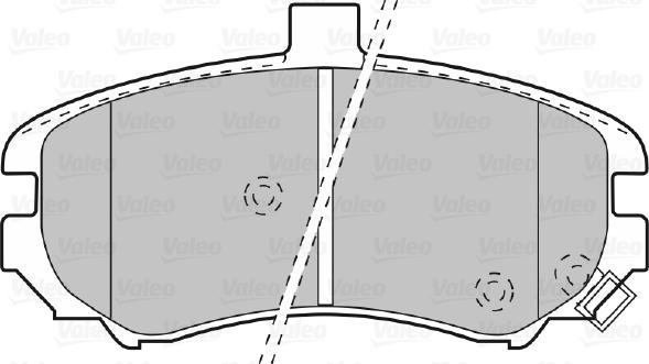 Valeo 598739 - Комплект спирачно феродо, дискови спирачки vvparts.bg