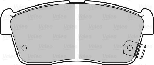 Valeo 598733 - Комплект спирачно феродо, дискови спирачки vvparts.bg