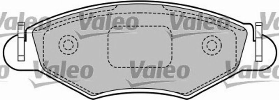 Valeo 597492 - Комплект спирачно феродо, дискови спирачки vvparts.bg