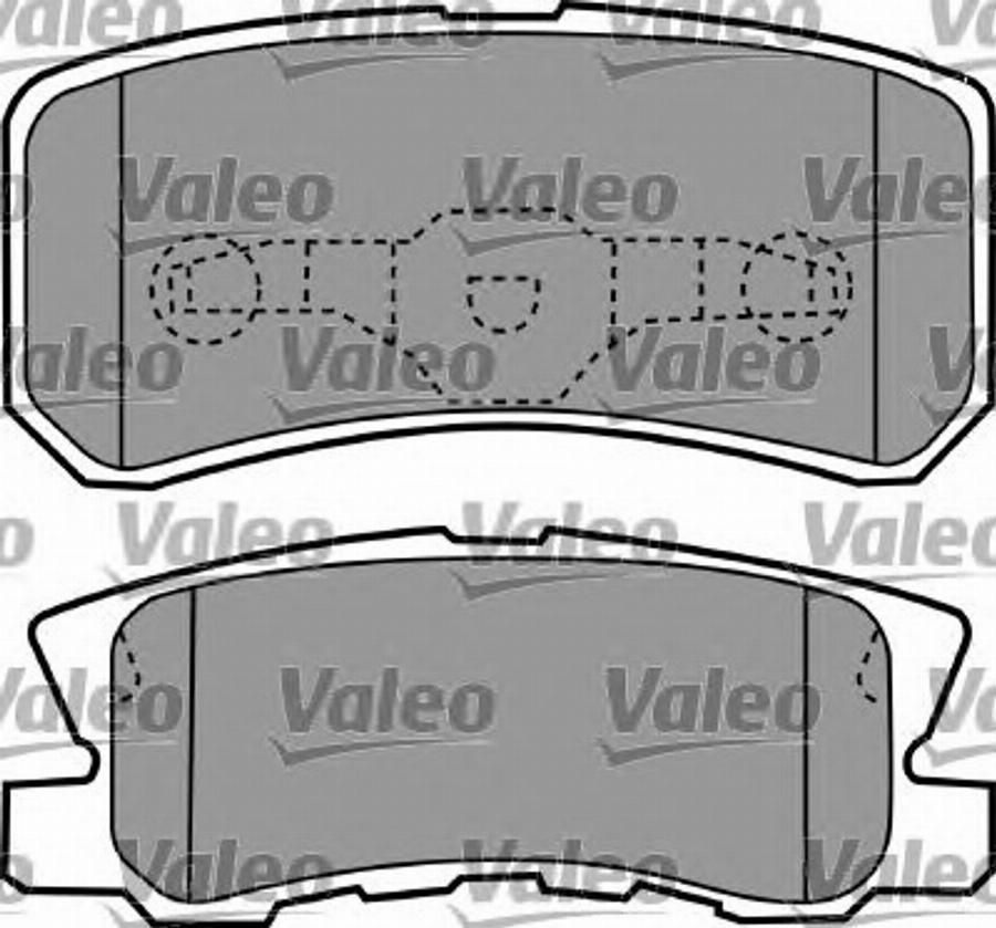 Valeo 597558 - Комплект спирачно феродо, дискови спирачки vvparts.bg