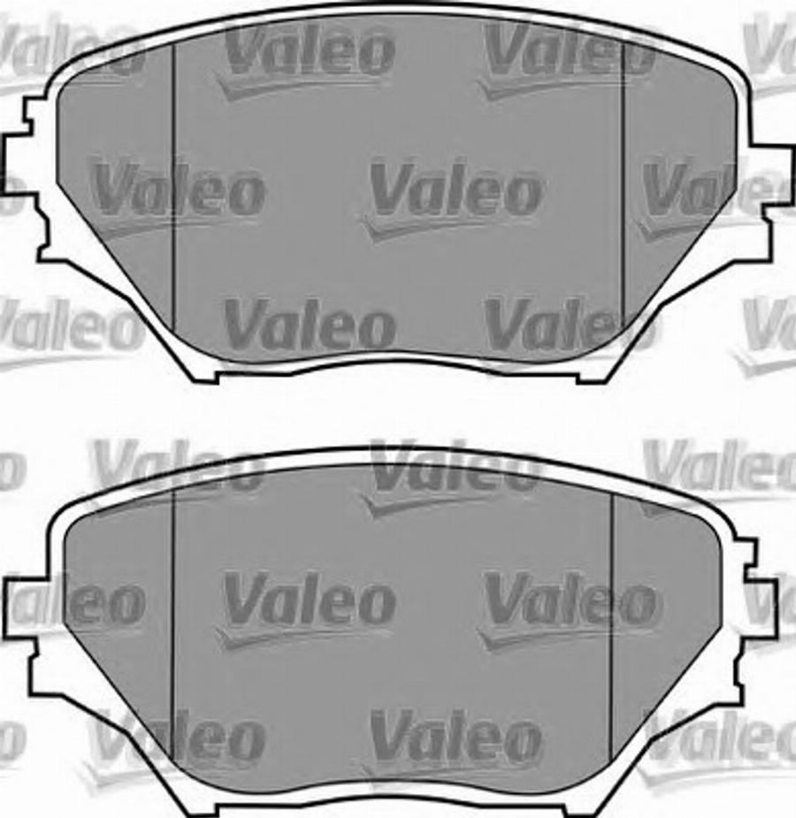 Valeo 597517 - Комплект спирачно феродо, дискови спирачки vvparts.bg