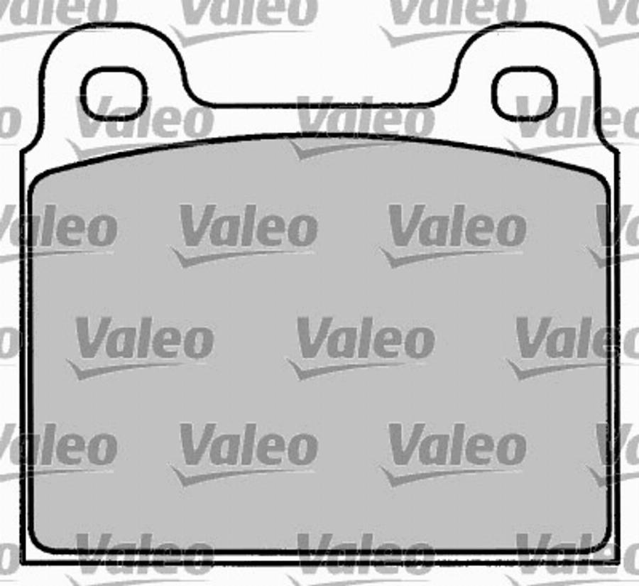 Valeo 597001 - Комплект спирачно феродо, дискови спирачки vvparts.bg