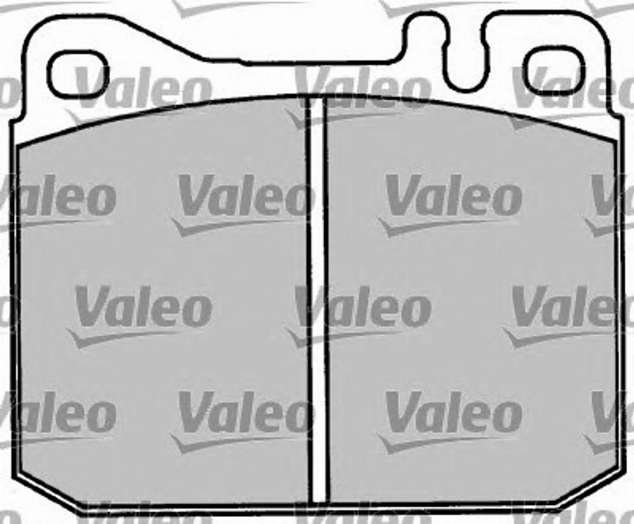 Valeo 597010 - Комплект спирачно феродо, дискови спирачки vvparts.bg