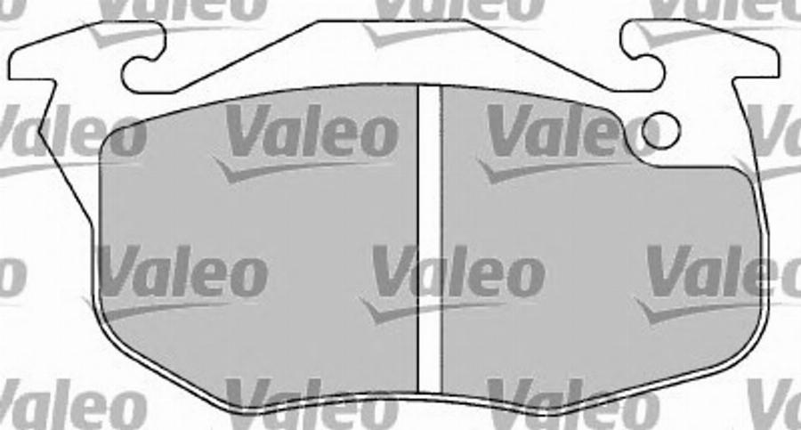 Valeo 597023 - Комплект спирачно феродо, дискови спирачки vvparts.bg