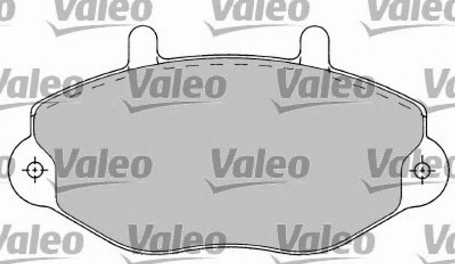 Valeo 597154 - Комплект спирачно феродо, дискови спирачки vvparts.bg