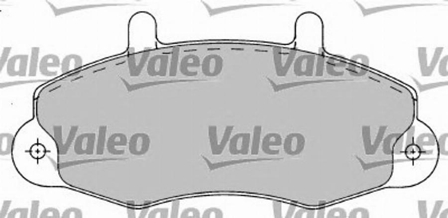 Valeo 597156 - Комплект спирачно феродо, дискови спирачки vvparts.bg