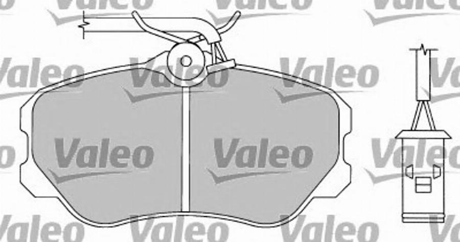 Valeo 597161 - Комплект спирачно феродо, дискови спирачки vvparts.bg