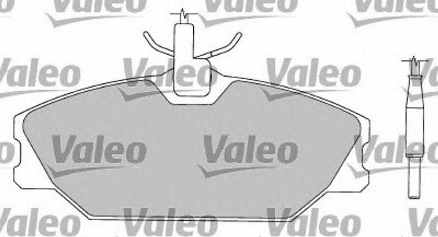 Valeo 597135 - Комплект спирачно феродо, дискови спирачки vvparts.bg