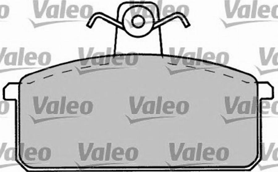 Valeo 597307 - Комплект спирачно феродо, дискови спирачки vvparts.bg