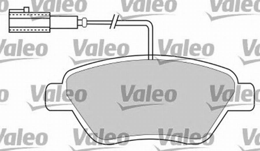 Valeo 597370 - Комплект спирачно феродо, дискови спирачки vvparts.bg