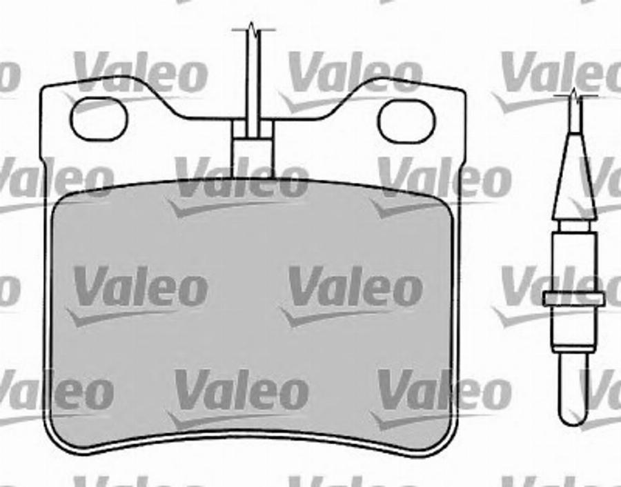 Valeo 597243 - Комплект спирачно феродо, дискови спирачки vvparts.bg