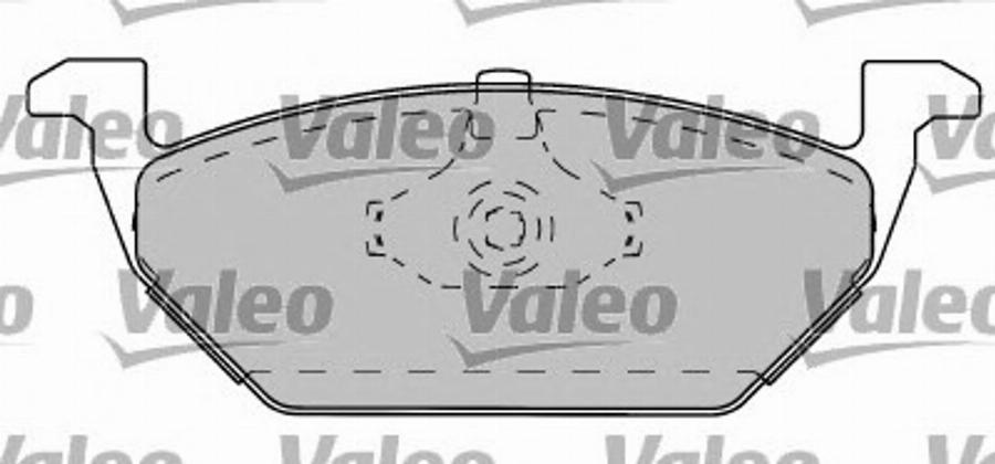 Valeo 597282 - Комплект спирачно феродо, дискови спирачки vvparts.bg