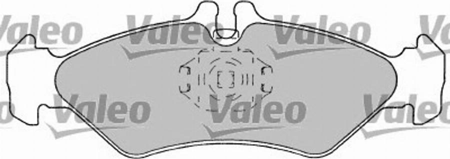 Valeo 597232 - Комплект спирачно феродо, дискови спирачки vvparts.bg