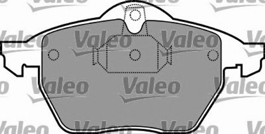 Valeo 597277 - Комплект спирачно феродо, дискови спирачки vvparts.bg