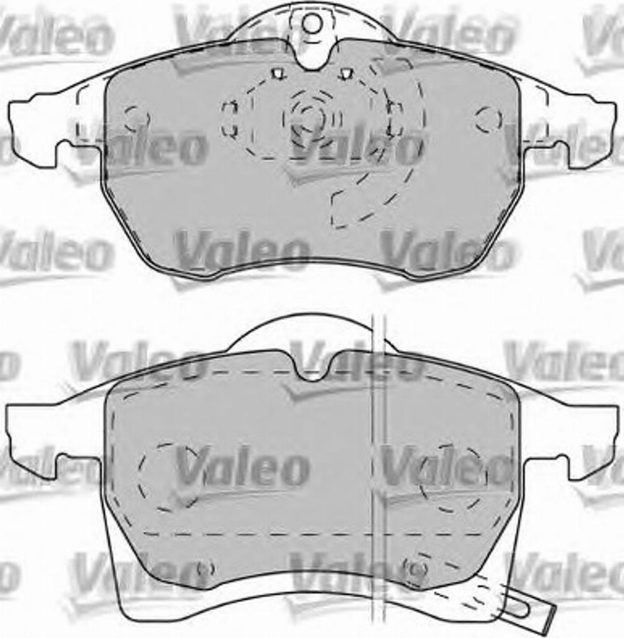 Valeo 540945 - Комплект спирачно феродо, дискови спирачки vvparts.bg