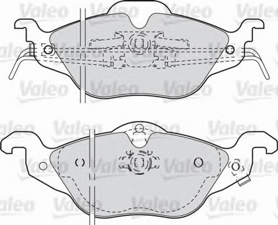 Valeo 540941 - Комплект спирачно феродо, дискови спирачки vvparts.bg