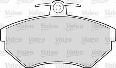 Valeo 540972 - Комплект спирачно феродо, дискови спирачки vvparts.bg