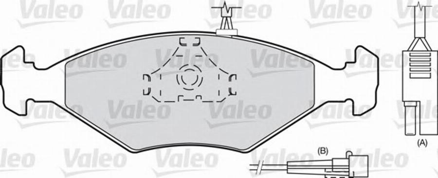 Valeo 540 499 - Комплект спирачно феродо, дискови спирачки vvparts.bg