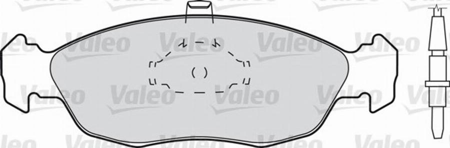 Valeo 540 492 - Комплект спирачно феродо, дискови спирачки vvparts.bg