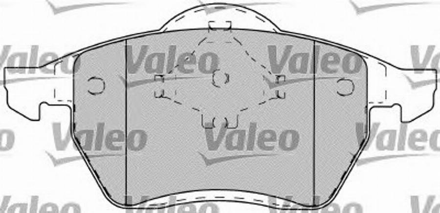 Valeo 540 497 - Комплект спирачно феродо, дискови спирачки vvparts.bg
