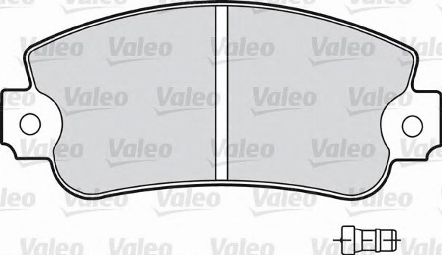 Valeo 540464 - Комплект спирачно феродо, дискови спирачки vvparts.bg