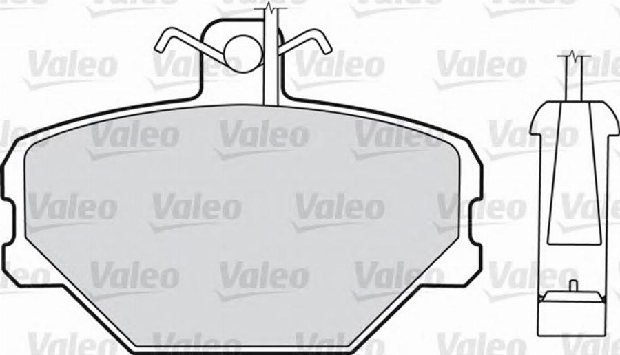 Valeo 540 406 - Комплект спирачно феродо, дискови спирачки vvparts.bg