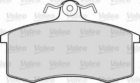 Valeo 598660 - Комплект спирачно феродо, дискови спирачки vvparts.bg