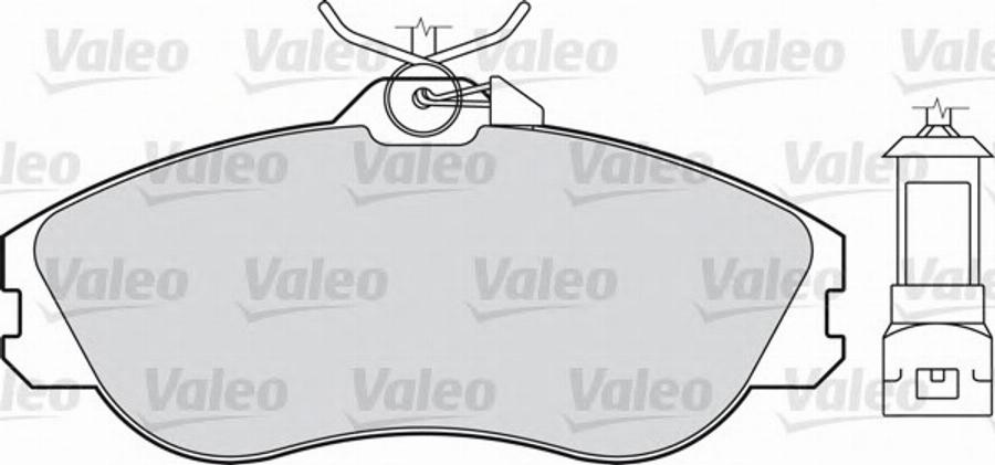 Valeo 540 402 - Комплект спирачно феродо, дискови спирачки vvparts.bg