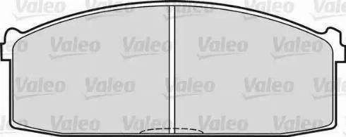 Valeo 540410 - Комплект спирачно феродо, дискови спирачки vvparts.bg