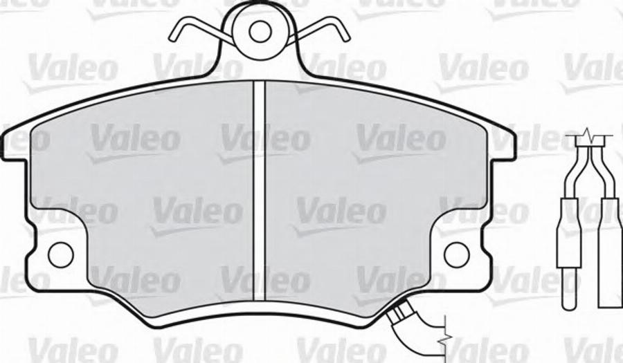 Valeo 540 483 - Комплект спирачно феродо, дискови спирачки vvparts.bg