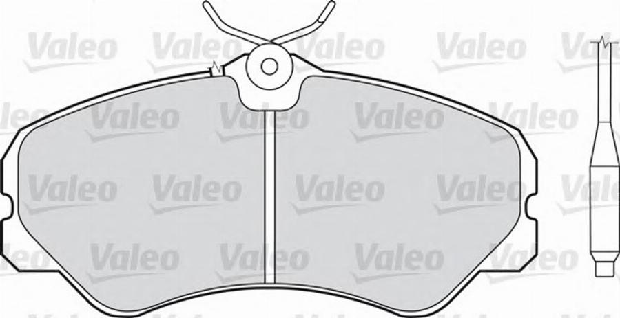 Valeo 540 434 - Комплект спирачно феродо, дискови спирачки vvparts.bg