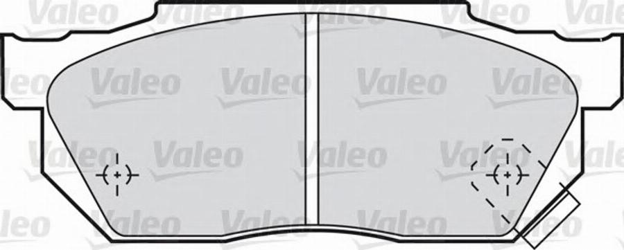 Valeo 540 438 - Комплект спирачно феродо, дискови спирачки vvparts.bg