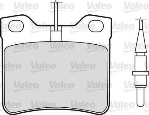 Valeo 540742 - Комплект спирачно феродо, дискови спирачки vvparts.bg