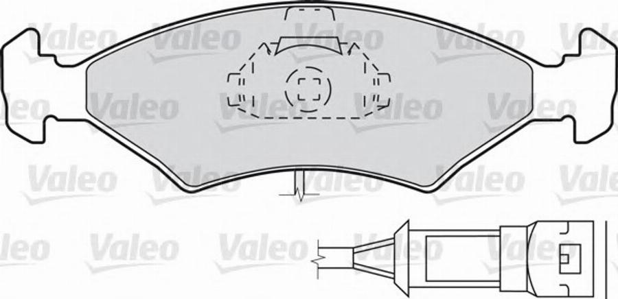 Valeo 540 422 - Комплект спирачно феродо, дискови спирачки vvparts.bg