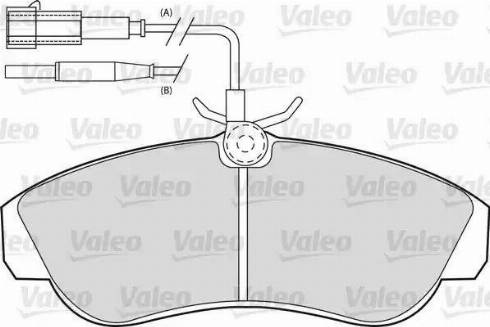 Valeo 540547 - Комплект спирачно феродо, дискови спирачки vvparts.bg