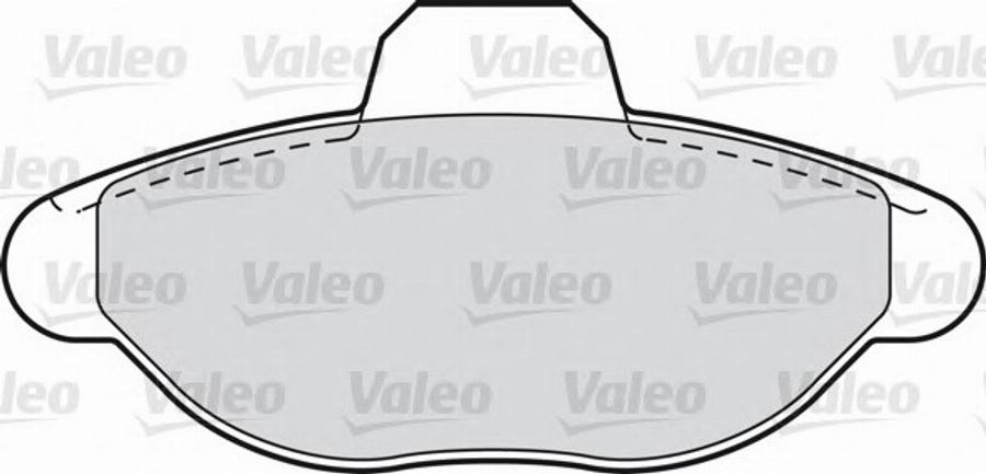 Valeo 540 554 - Комплект спирачно феродо, дискови спирачки vvparts.bg
