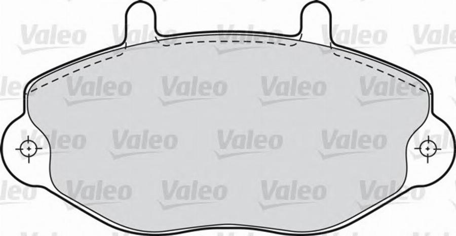 Valeo 540 558 - Комплект спирачно феродо, дискови спирачки vvparts.bg