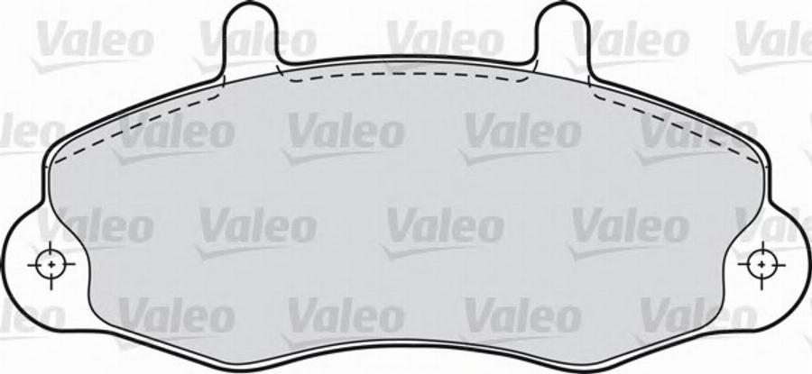 Valeo 540 557 - Комплект спирачно феродо, дискови спирачки vvparts.bg