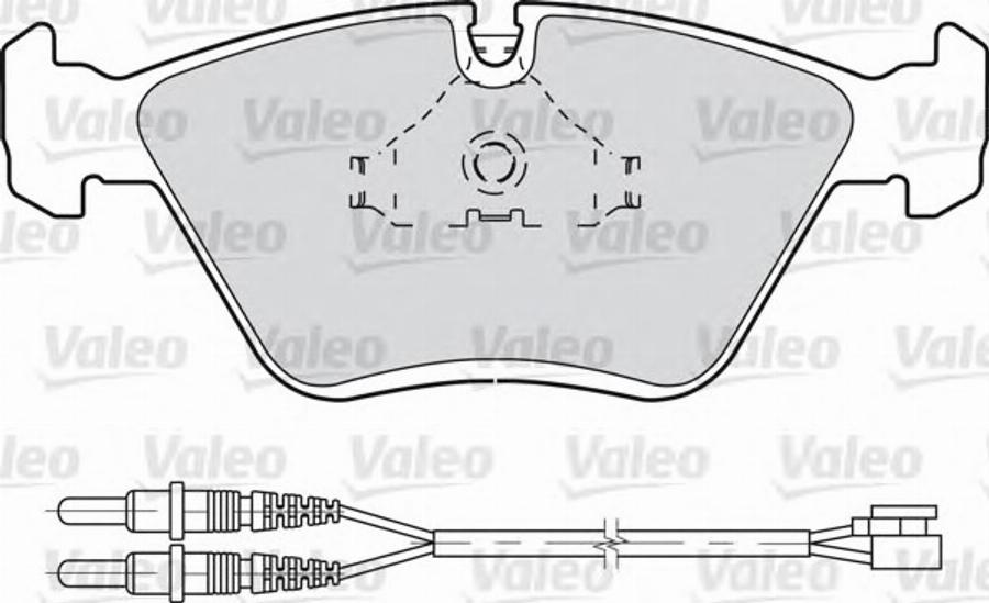 Valeo 540 565 - Комплект спирачно феродо, дискови спирачки vvparts.bg