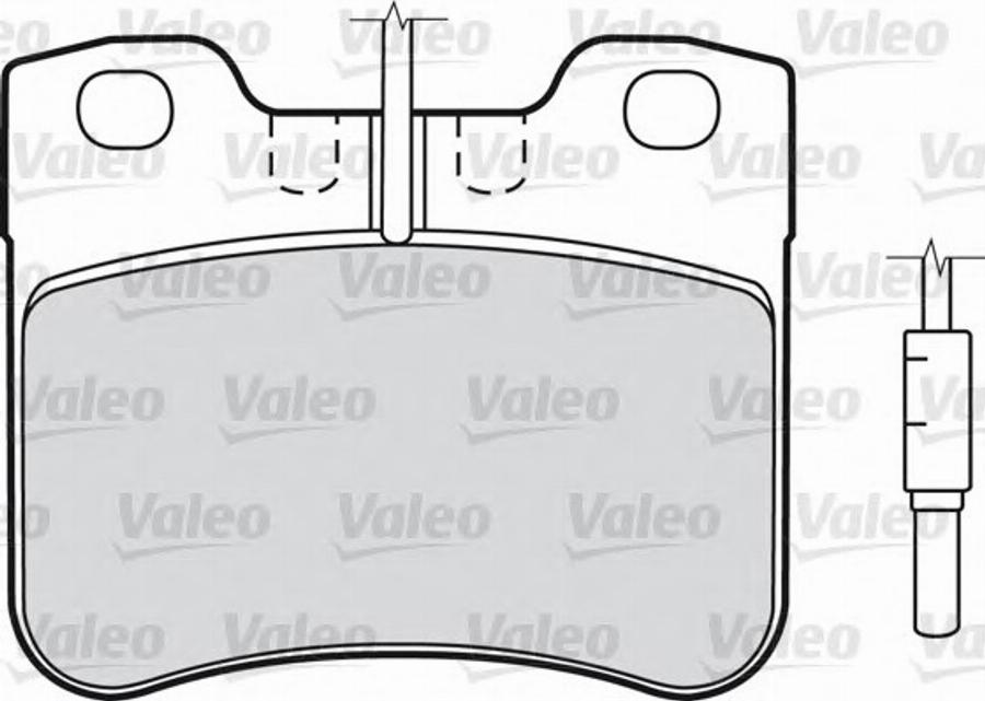 Valeo 540 501 - Комплект спирачно феродо, дискови спирачки vvparts.bg