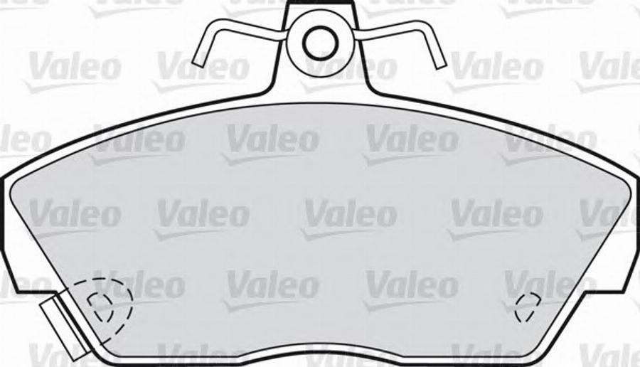 Valeo 540 536 - Комплект спирачно феродо, дискови спирачки vvparts.bg