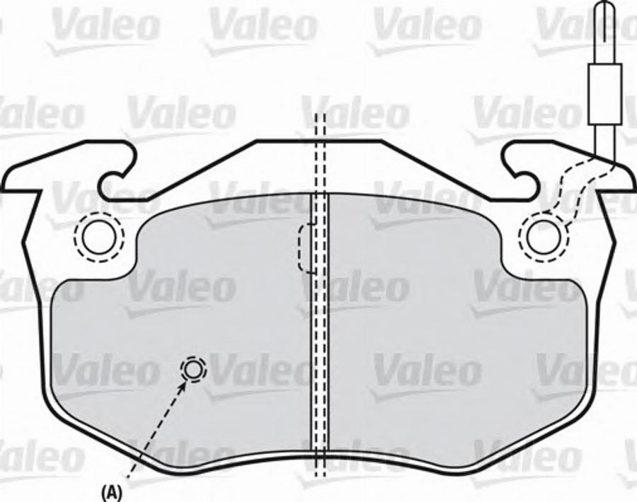 Valeo 540144 - Комплект спирачно феродо, дискови спирачки vvparts.bg