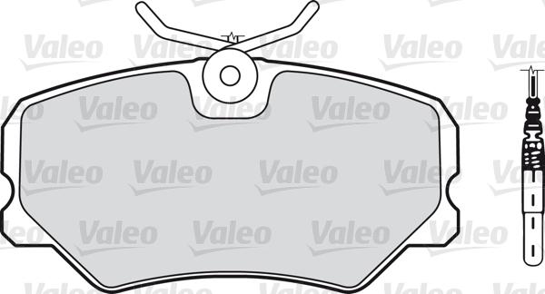 Valeo 540148 - Комплект спирачно феродо, дискови спирачки vvparts.bg