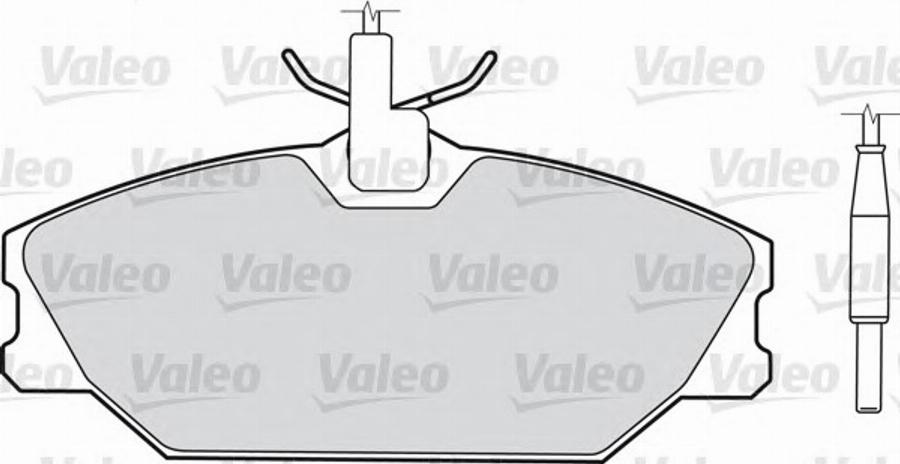 Valeo 540 154 - Комплект спирачно феродо, дискови спирачки vvparts.bg