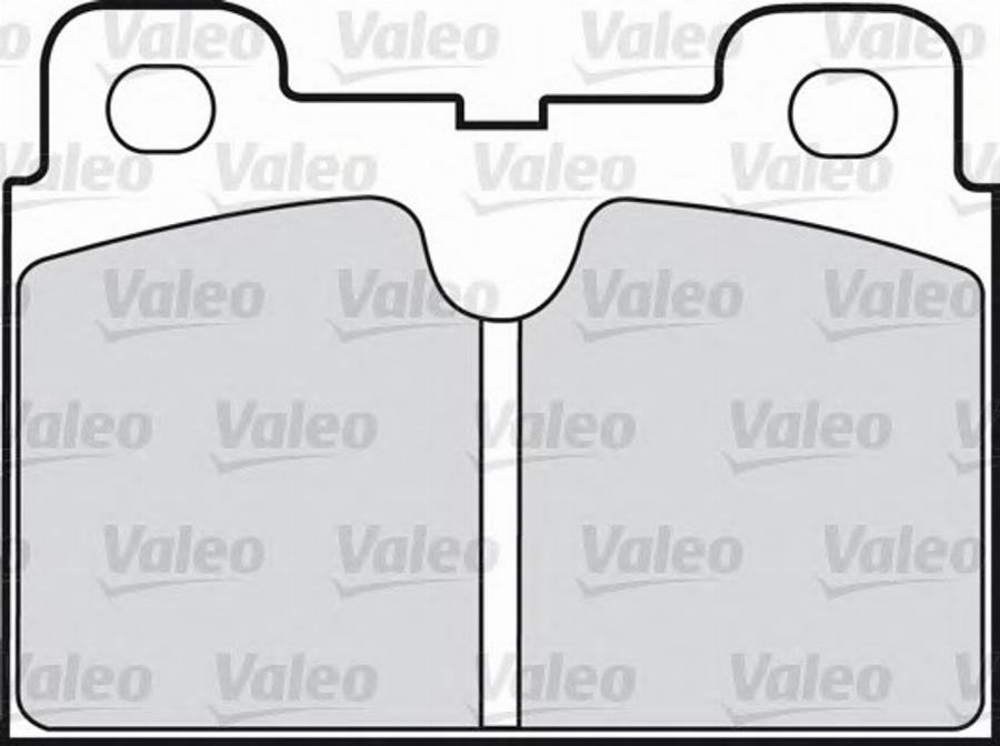 Valeo 540111 - Комплект спирачно феродо, дискови спирачки vvparts.bg