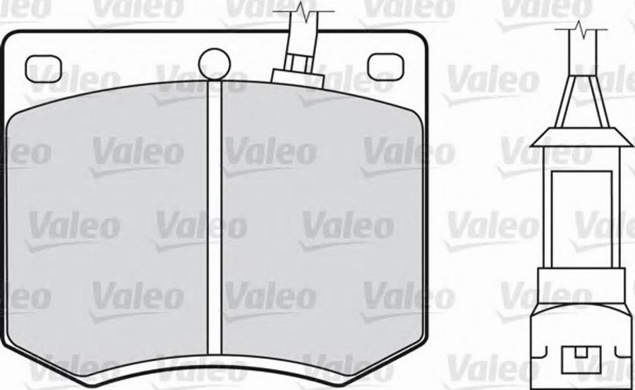 Valeo 540128 - Комплект спирачно феродо, дискови спирачки vvparts.bg